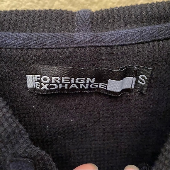 FOREIGN EXCHANGE Black Thermal Hoodie Long Sleeve Top Size Small - Picture 6 of 7